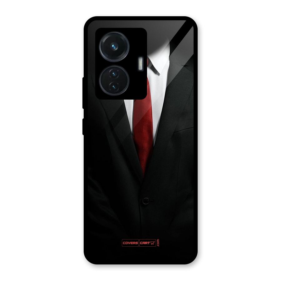 Classic Suit Glass Back Case for iQOO Z6 44W