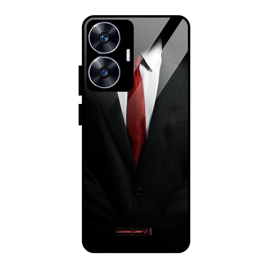 Classic Suit Glass Back Case for realme C55