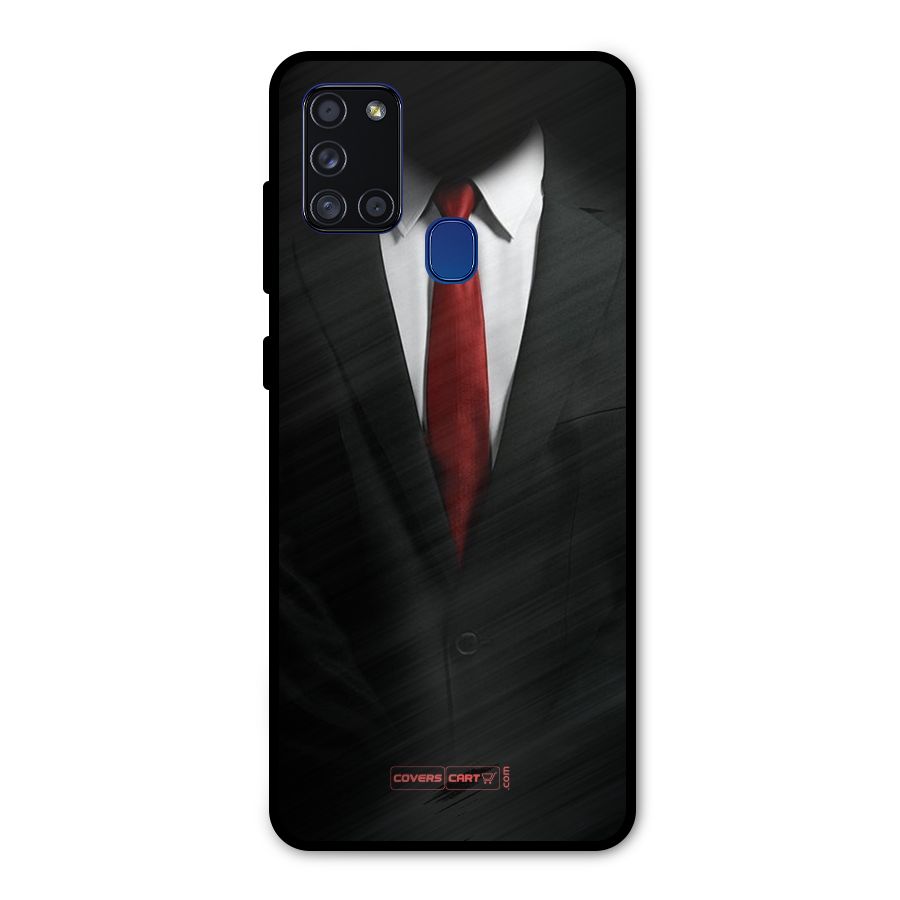 Classic Suit Metal Back Case for Galaxy A21s