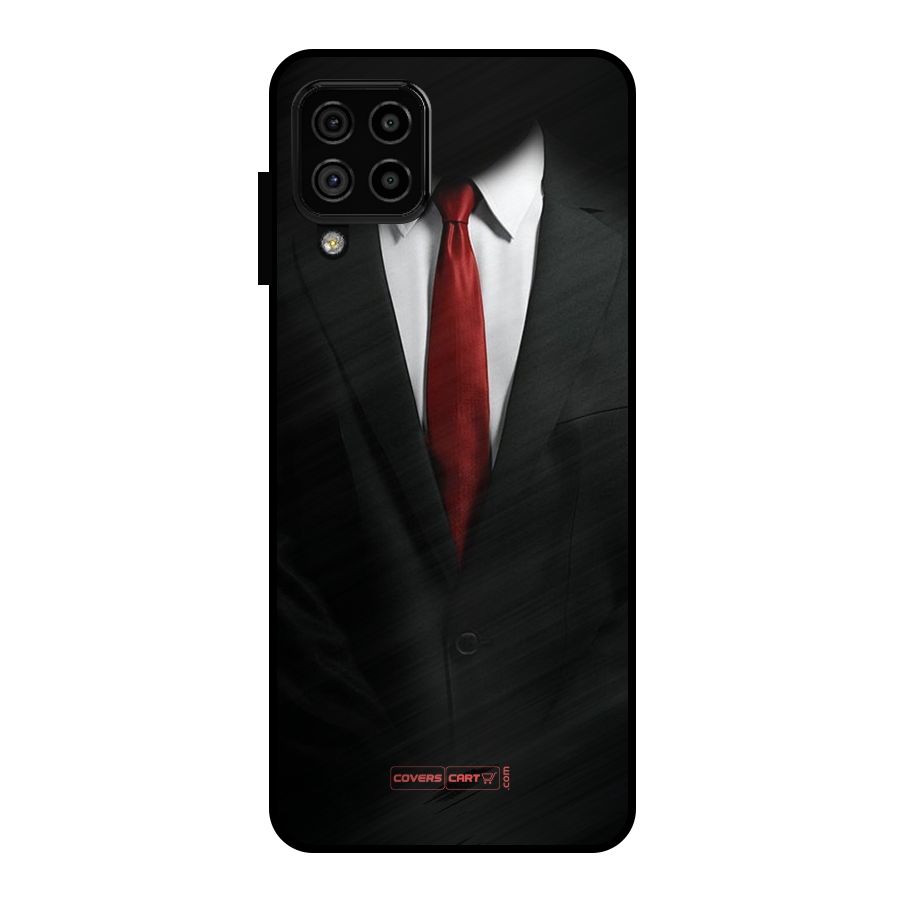 Classic Suit Metal Back Case for Galaxy A22 4G