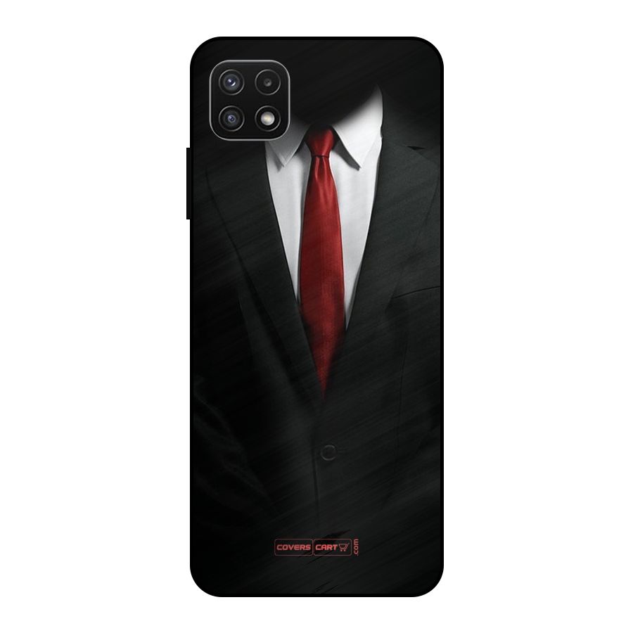 Classic Suit Metal Back Case for Galaxy A22 5G