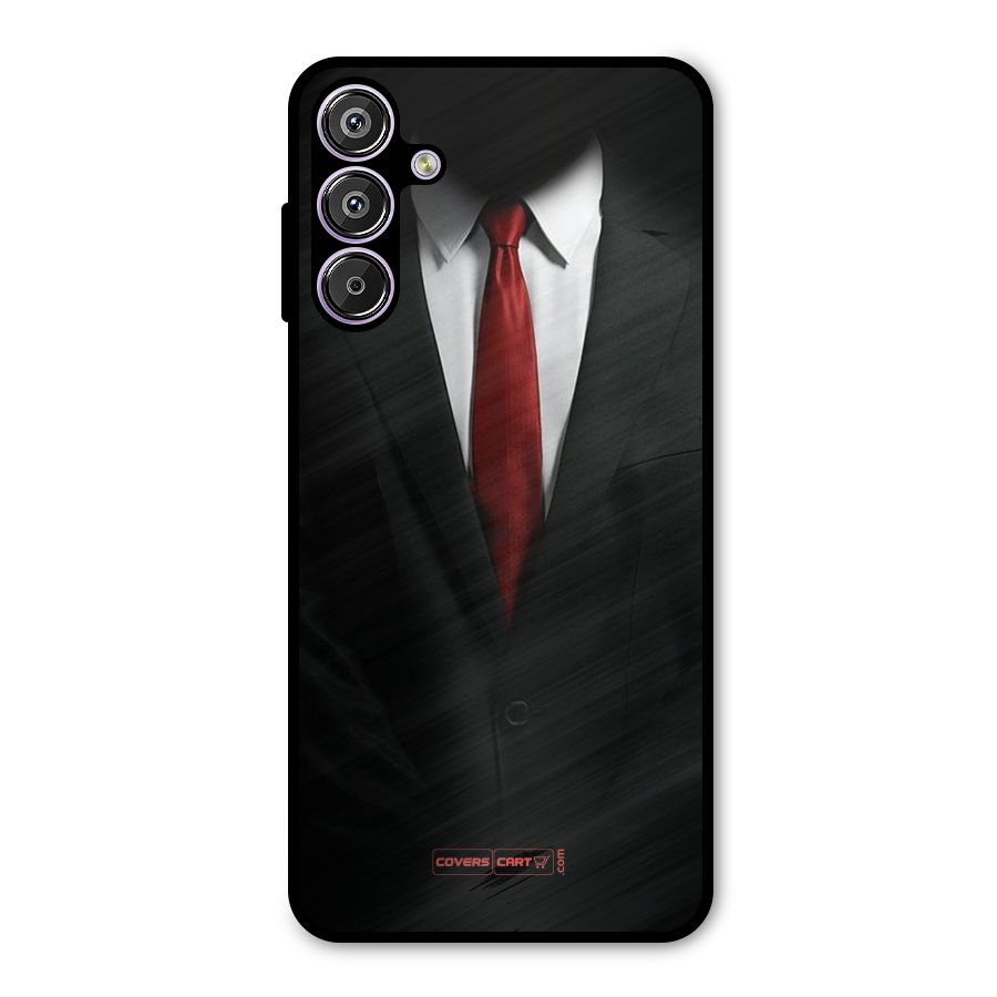 Classic Suit Metal Back Case for Galaxy M15
