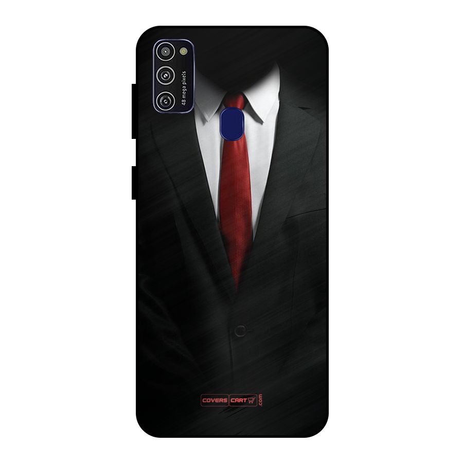 Classic Suit Metal Back Case for Galaxy M30s