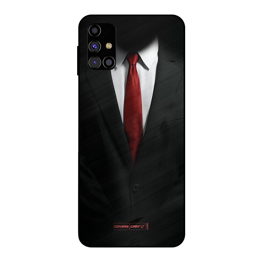Classic Suit Metal Back Case for Galaxy M31s