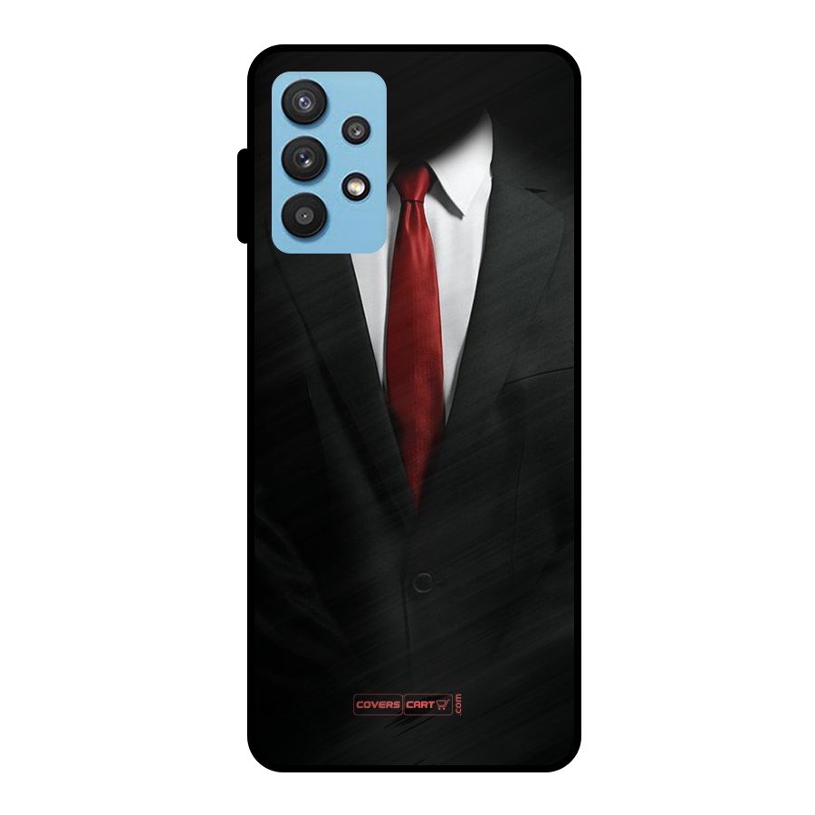 Classic Suit Metal Back Case for Galaxy M32 5G