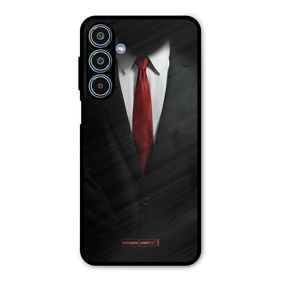 Classic Suit Metal Back Case for Galaxy M35