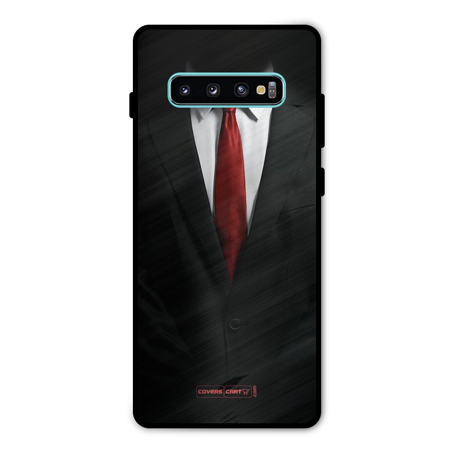 Classic Suit Metal Back Case for Galaxy S10 Plus