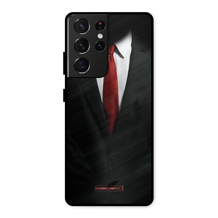 Classic Suit Metal Back Case for Galaxy S21 Ultra 5G