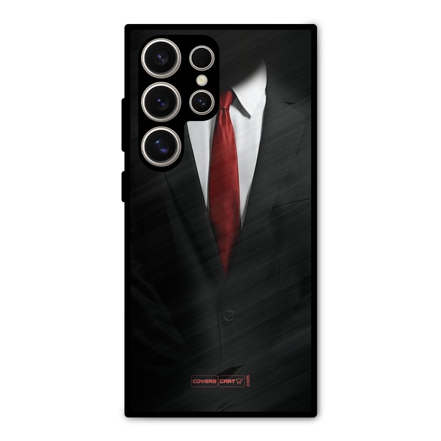 Classic Suit Metal Back Case for Galaxy S24 Ultra