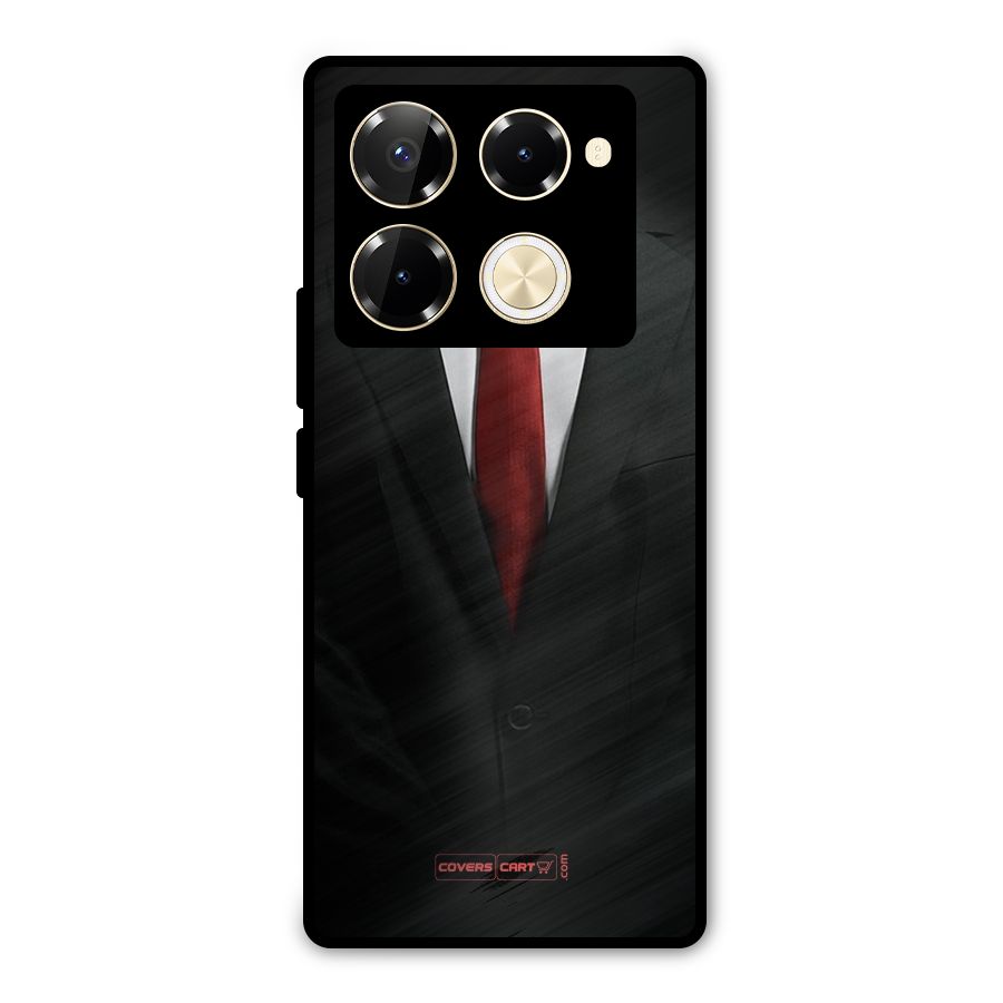 Classic Suit Metal Back Case for Infinix Note 40 Pro