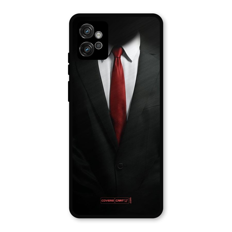 Classic Suit Metal Back Case for Moto G32