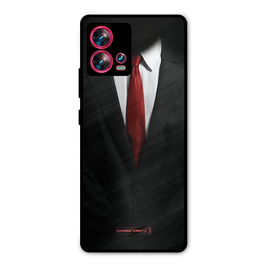 Classic Suit Metal Back Case for Motorola Edge 30 Fusion