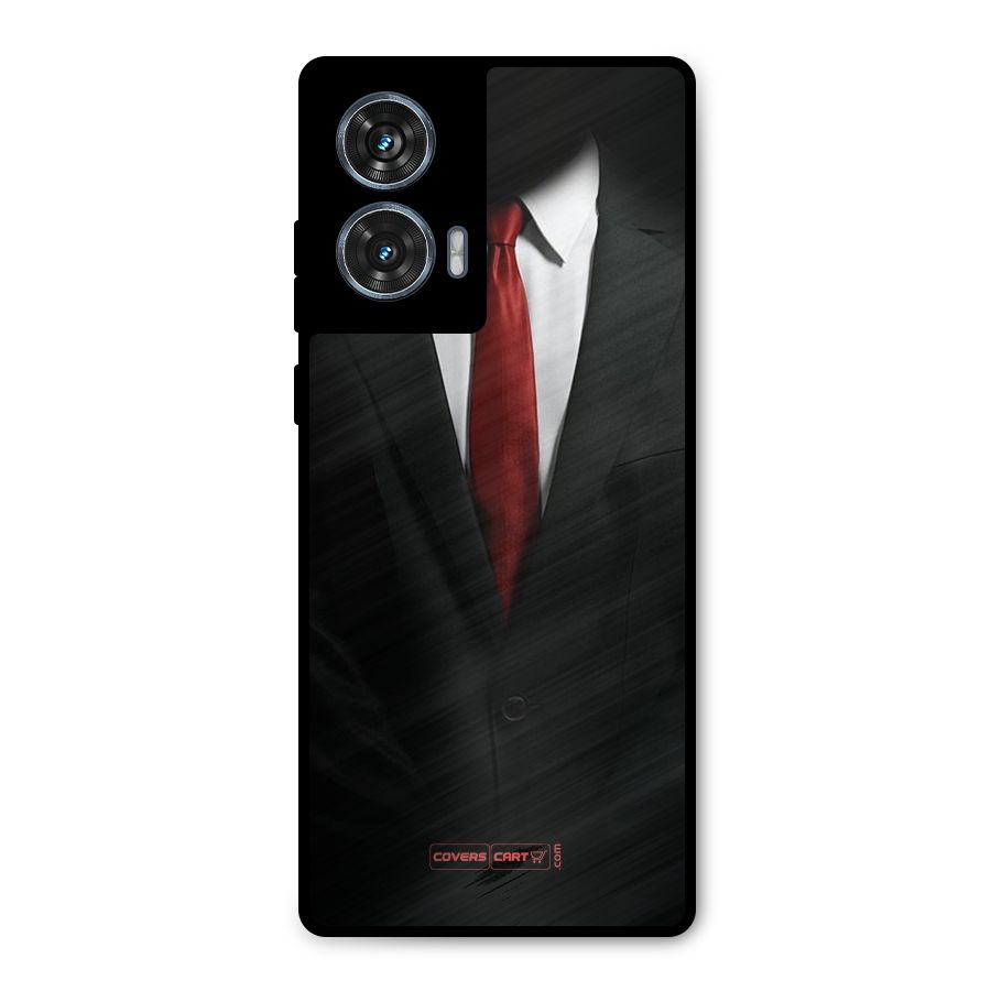 Classic Suit Metal Back Case for Motorola Edge 50 Fusion