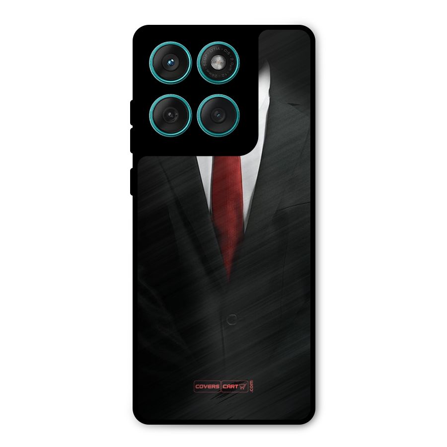 Classic Suit Metal Back Case for Motorola Edge 60