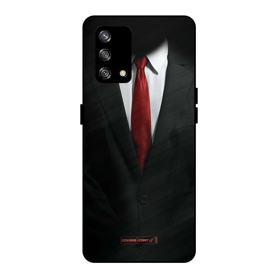 Classic Suit Metal Back Case for Oppo F19