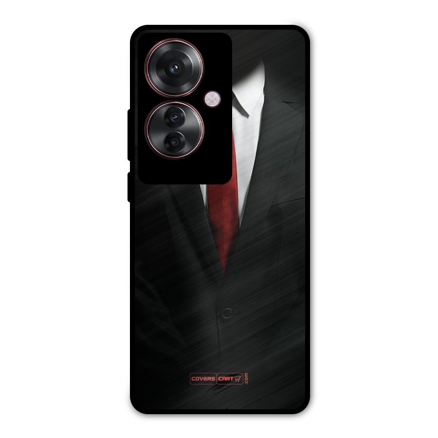 Classic Suit Metal Back Case for Oppo F25 Pro