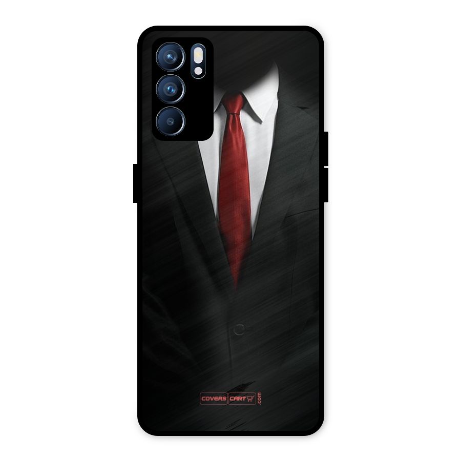 Classic Suit Metal Back Case for Oppo Reno6 5G