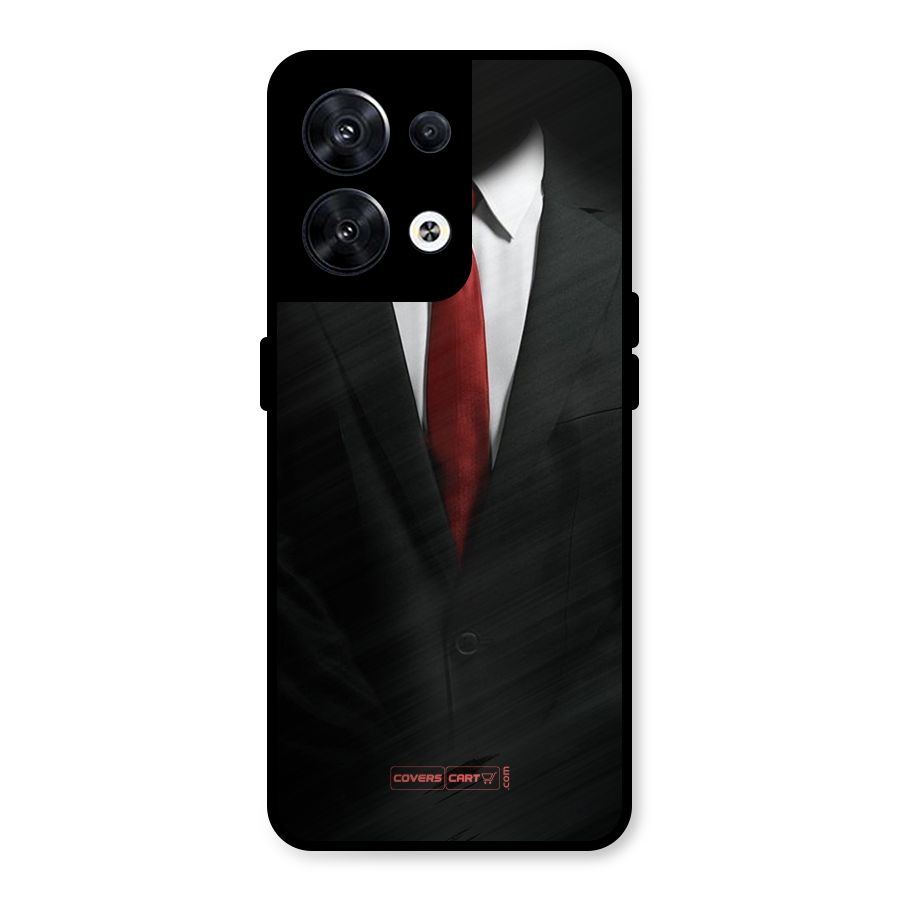 Classic Suit Metal Back Case for Oppo Reno8 5G