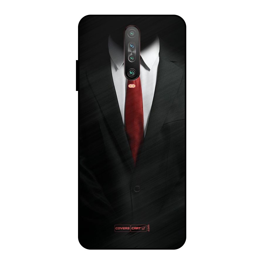 Classic Suit Metal Back Case for Poco X2