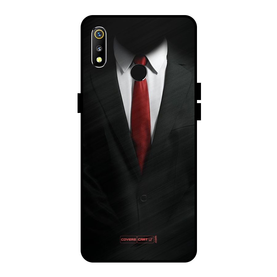 Classic Suit Metal Back Case for Realme 3i