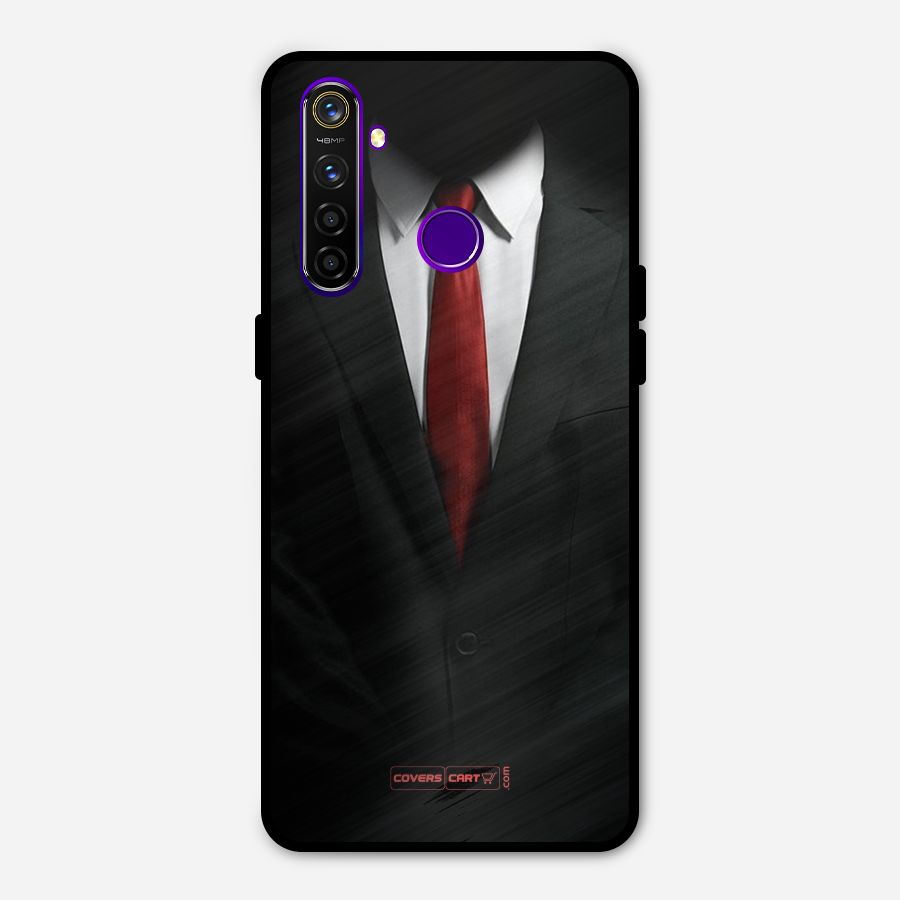 Classic Suit Metal Back Case for Realme 5 Pro