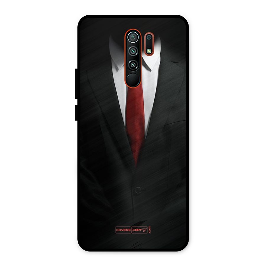Classic Suit Metal Back Case for Redmi 9 Prime