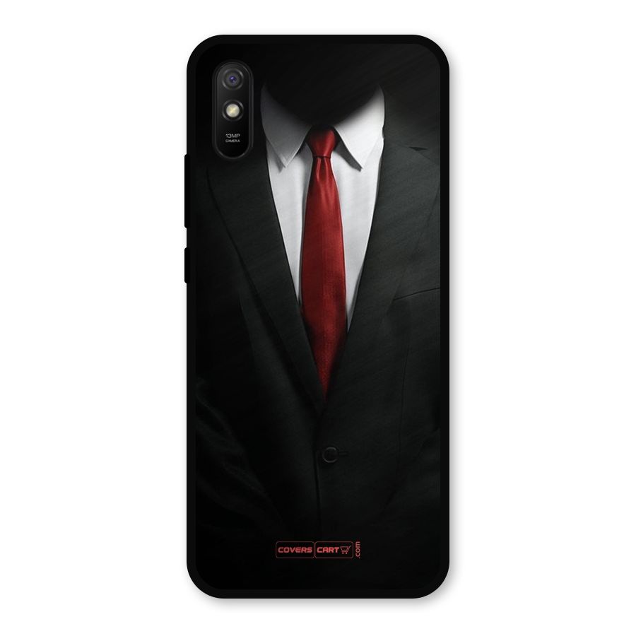 Classic Suit Metal Back Case for Redmi 9a