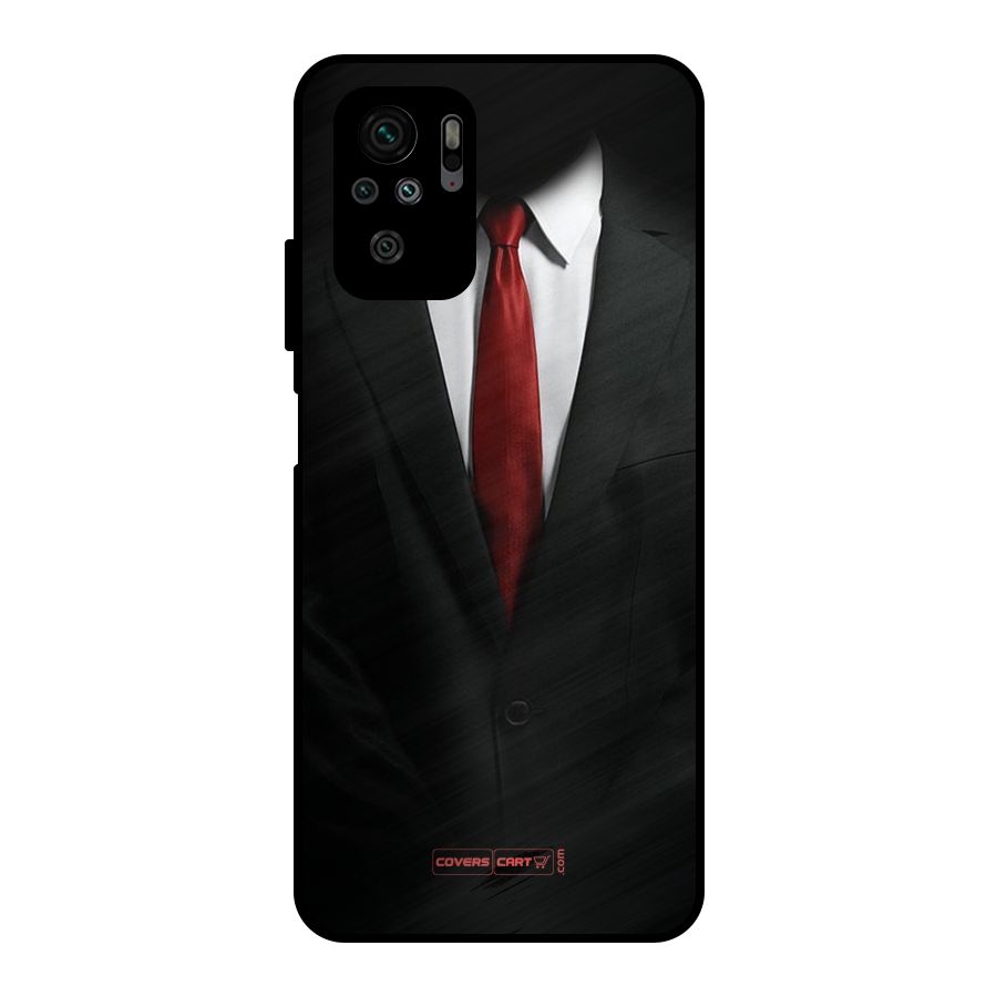 Classic Suit Metal Back Case for Redmi Note 10
