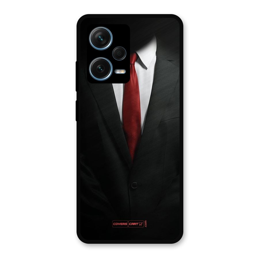 Classic Suit Metal Back Case for Redmi Note 12 Pro Plus 5G