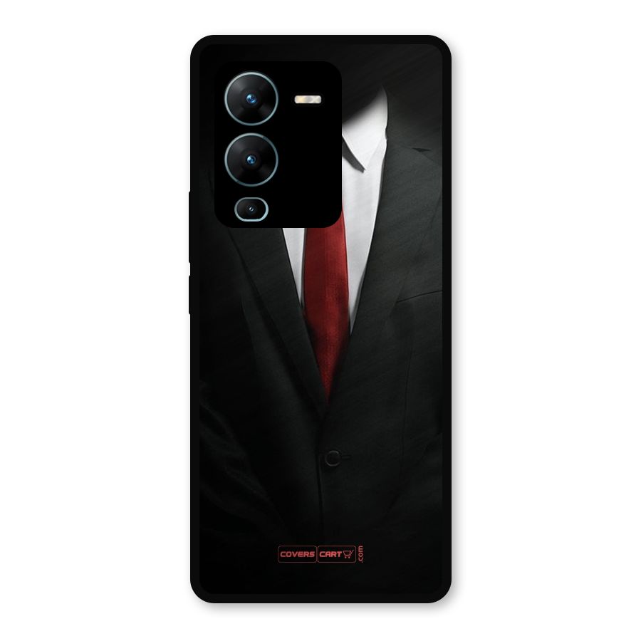 Classic Suit Metal Back Case for Vivo V25 Pro