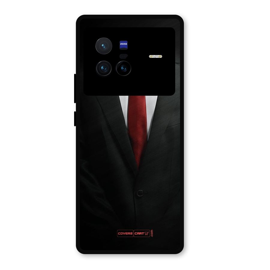 Classic Suit Metal Back Case for Vivo X80