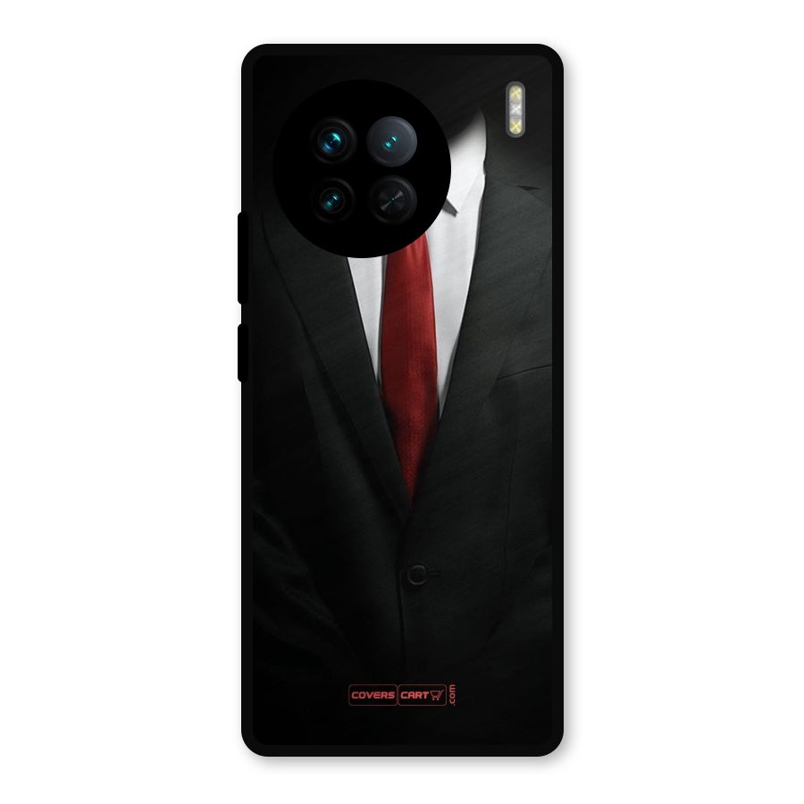 Classic Suit Metal Back Case for Vivo X90