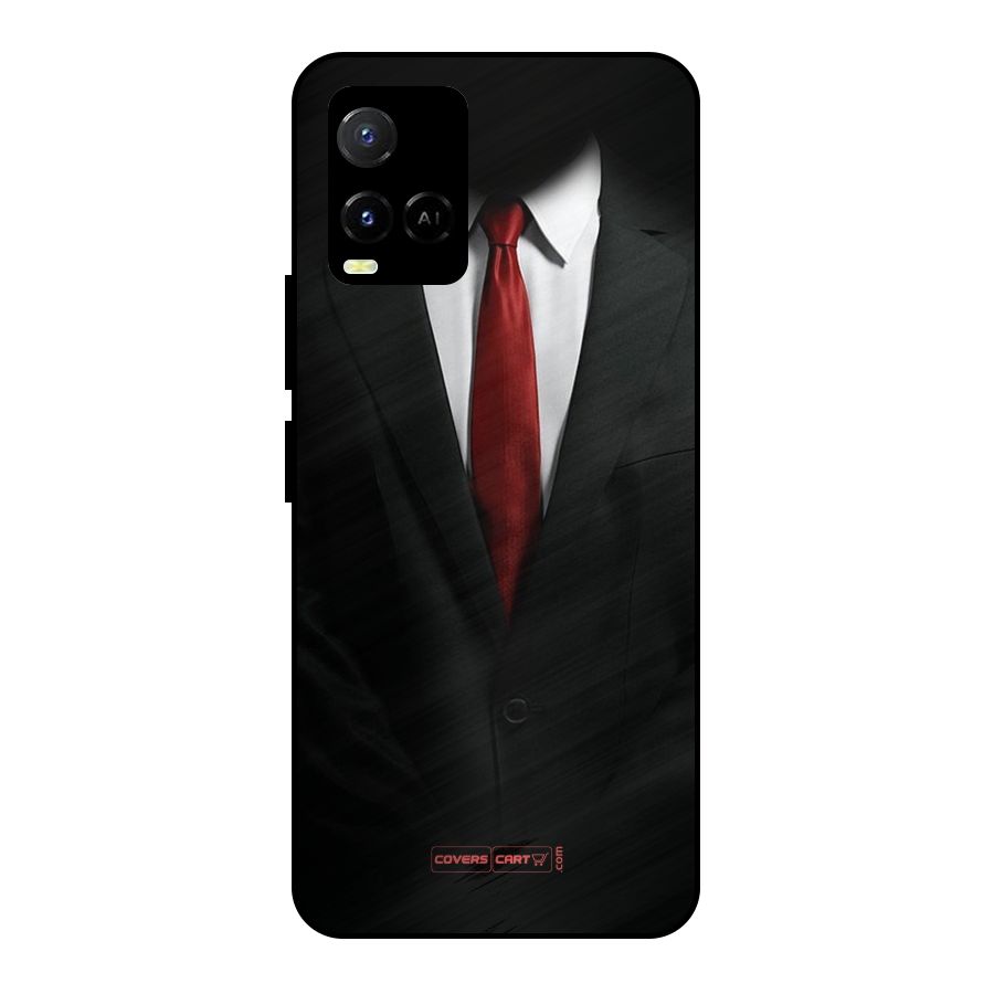 Classic Suit Metal Back Case for Vivo Y21 2021