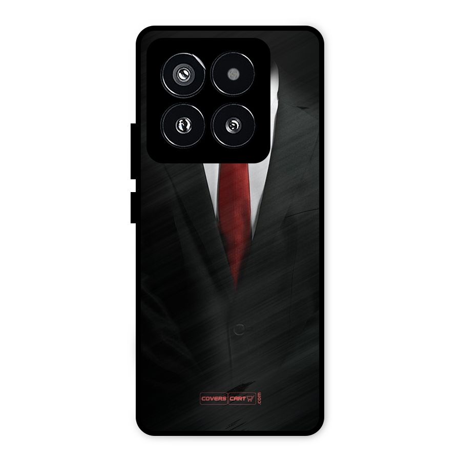 Classic Suit Metal Back Case for Xiaomi 14 Pro