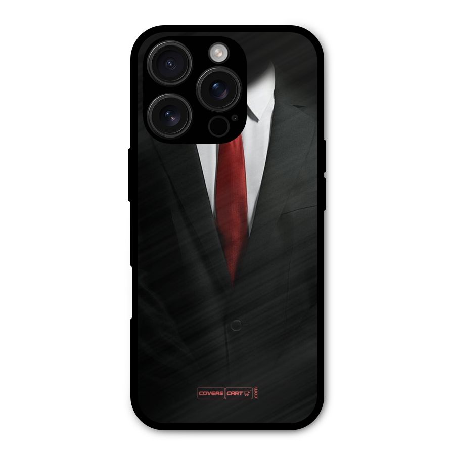 Classic Suit Metal Back Case for iPhone 16 Pro