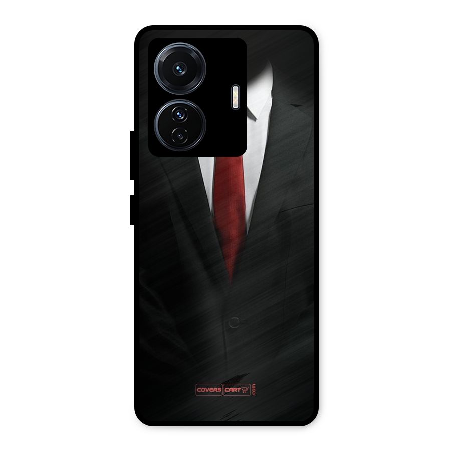Classic Suit Metal Back Case for iQOO Z6