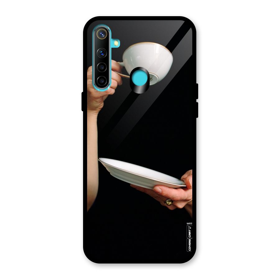 Classic Tea Cup Glass Back Case for Realme 5