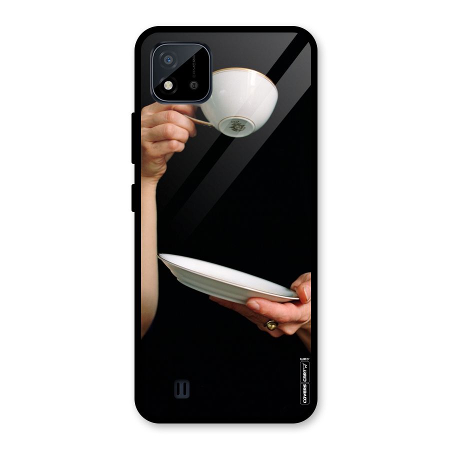 Classic Tea Cup Glass Back Case for Realme C11 2021