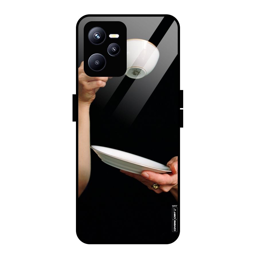 Classic Tea Cup Glass Back Case for Realme C35