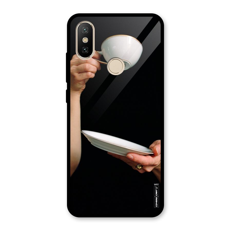 Classic Tea Cup Glass Back Case for Redmi A2