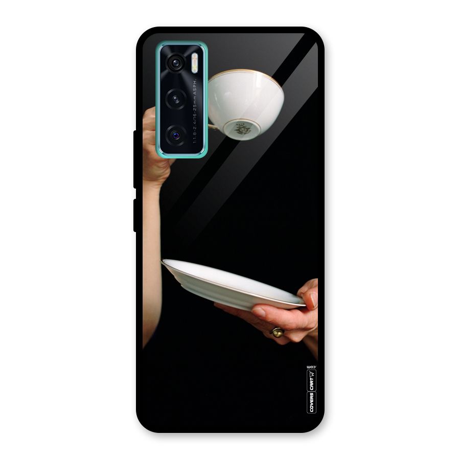 Classic Tea Cup Glass Back Case for Vivo V20 SE