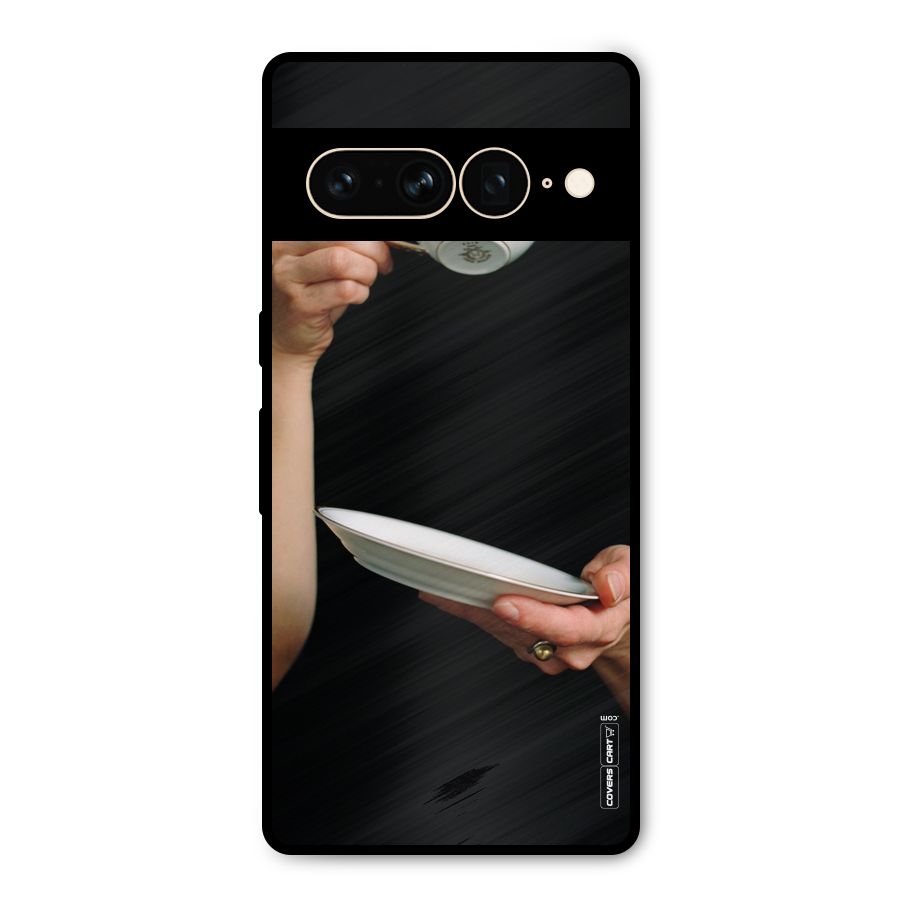 Classic Tea Cup Metal Back Case for Google Pixel 7 Pro