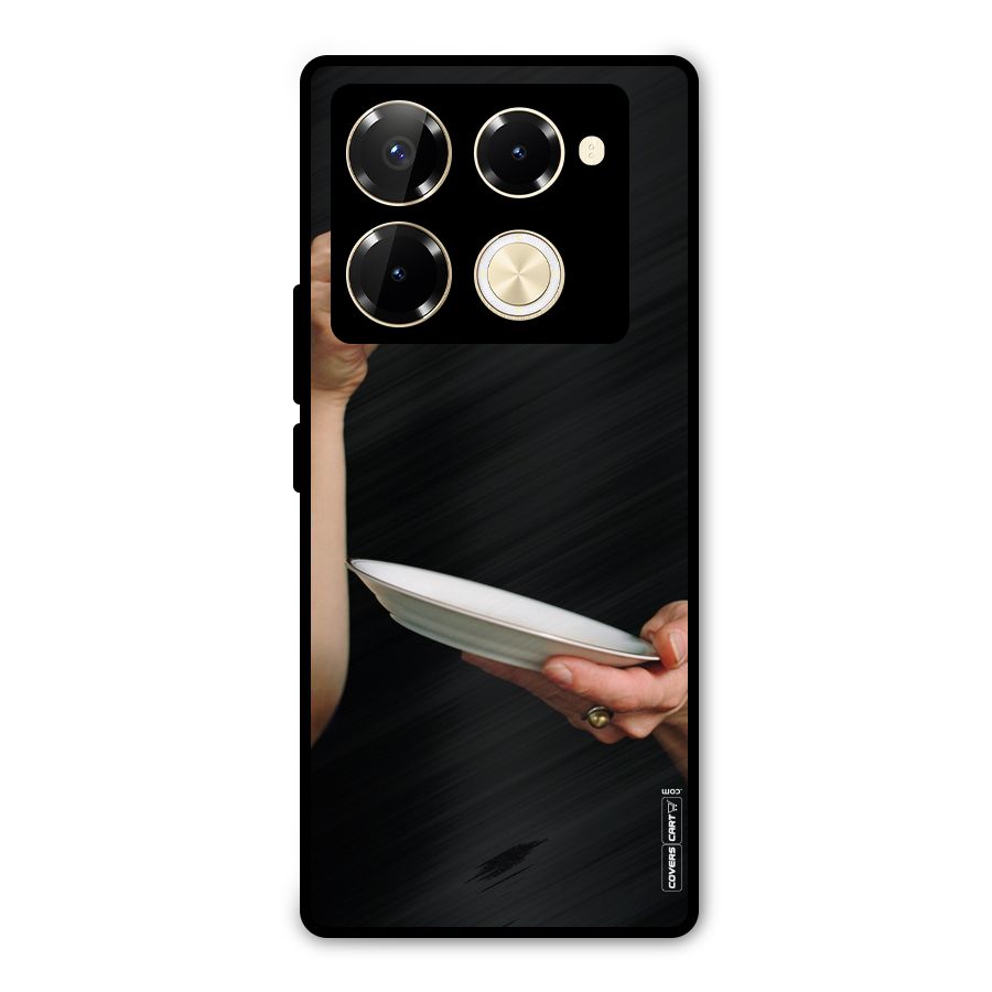 Classic Tea Cup Metal Back Case for Infinix Note 40 Pro