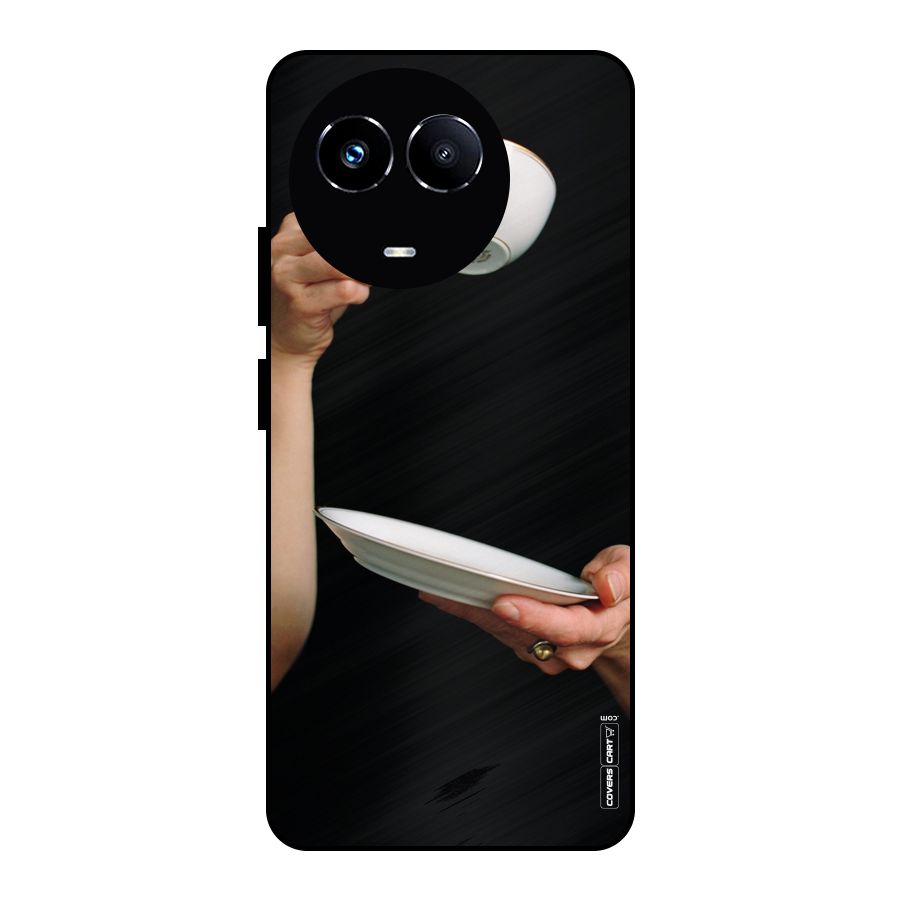 Classic Tea Cup Metal Back Case for Realme Narzo 60X