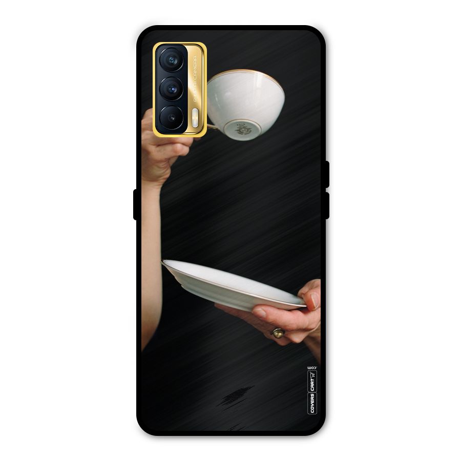 Classic Tea Cup Metal Back Case for Realme X7