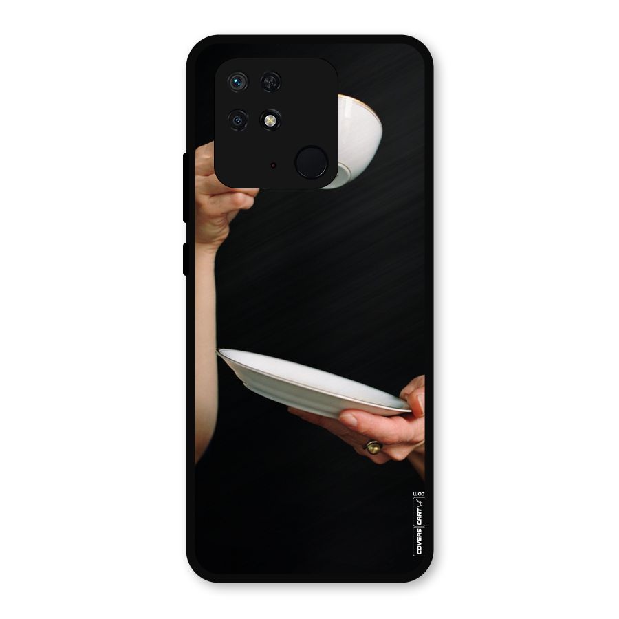 Classic Tea Cup Metal Back Case for Redmi 10 Power