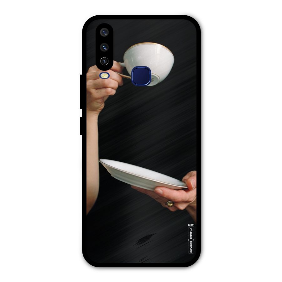 Classic Tea Cup Metal Back Case for Vivo Y15