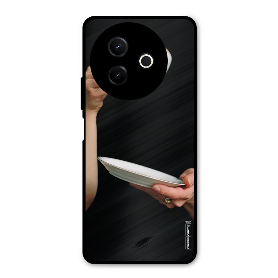 Classic Tea Cup Metal Back Case for Vivo Y39