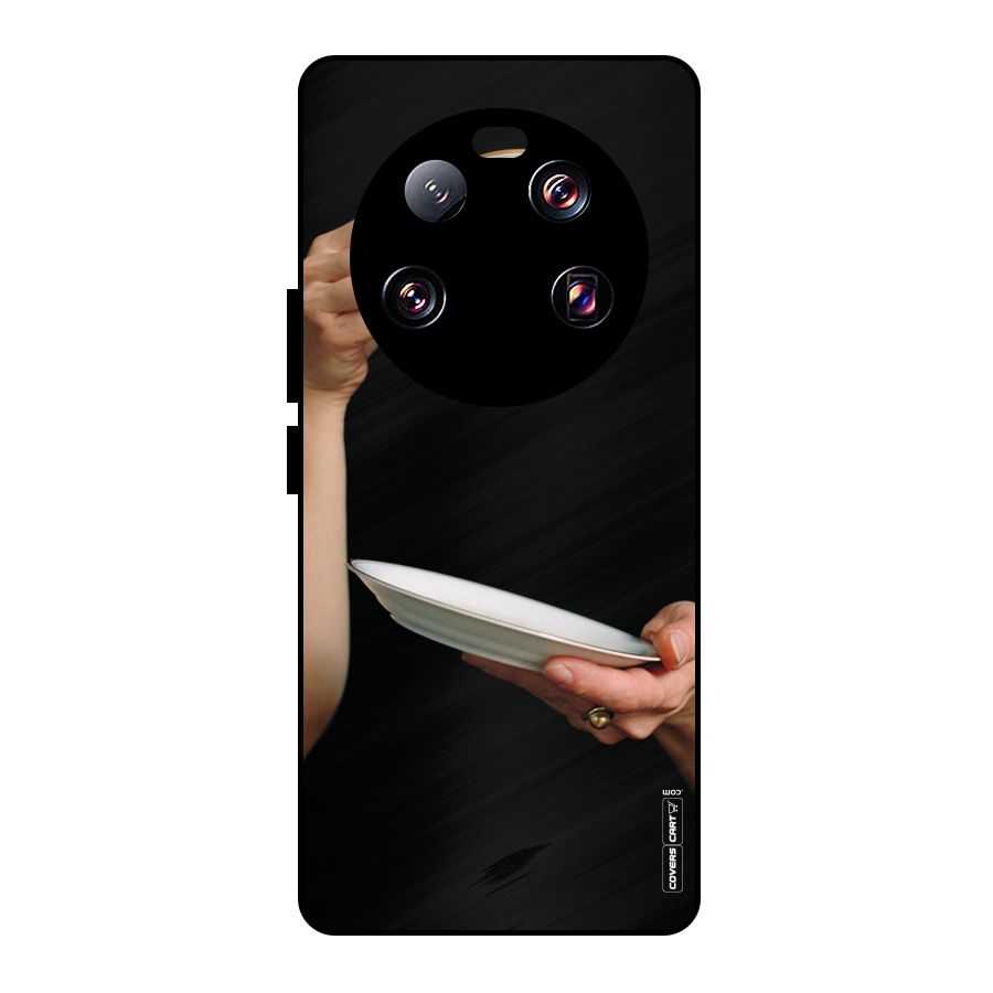 Classic Tea Cup Metal Back Case for Xiaomi 13 Ultra