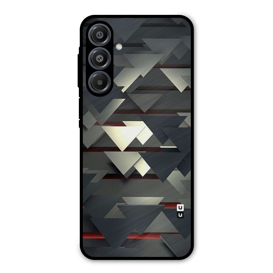 Classic Triangles Design Metal Back Case for Galaxy A16 5G